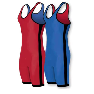 Combinaison de lutte personnalisée pour hommes avec design et couleur de tissu sur mesure, respirante, écologique, style sportif - Product Image 3