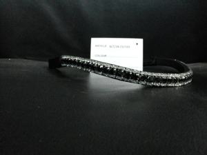 Bande de sourcils en cuir durable la plus populaire pour les soins des chevaux, confortable avec des cristaux de bling décoratifs. - Product Image 6