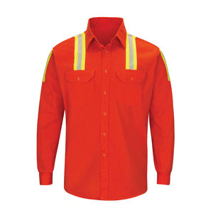 Chemise de travail pour homme à manches longues, boutonnée, professionnelle, décontractée, durable, coupe ajustée, chemise de travail boutonnée pour homme - Product Image 1