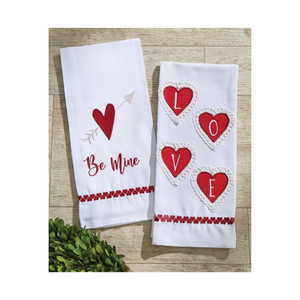 Paños de Cocina Bordados de Algodón Hilado en Anillo con Diseño de Corazones Punteados, Certificación OEKO-TEX, 50x70cm, 220 GSM, Sin Pelusas, Duraderos, Calidad Hotelera - Product Image 5