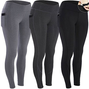 Leggings de sport pour femmes en polyester doux avec poche latérale, leggings de yoga à taille haute personnalisés pour femmes - Product Image 1