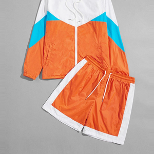 Men Quick Dry Windbreaker <b>Short</b> Set Lightweight Breathable Gym Training Running Summer Athletic Wear Outfit - Product Image 6