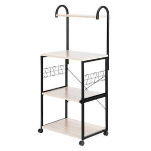 FCH Upgrade 4-Tier Metal Kitchen Storage <b>Rack</b> Multiuse Bakers <b>Rack</b> with Microwave Oven <b>Stand</b> <b>Wine</b> Storage Organizer Artisasset - Product Image 4
