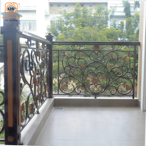 Barandilla de escalera de hierro forjado duradera KHP, hermoso pasamanos de metal, resistente y fácil de instalar para casas modernas tipo dúplex y villas. - Product Image 3