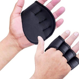 Gants de fitness mi-doigts en tissu antidérapant pour la musculation, design unisexe - Product Image 1