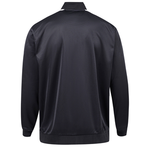 <b>Men's</b> Black <b>White</b> Color Block Tracksuit <b>Jacket</b> Full Zip Stand Collar Side Pockets Sporty Style Autumn Wear Regular Fit - Product Image 4