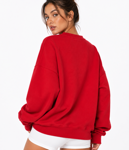 Suéter de Cuello Alto para Mujer, Premium, Color Sólido, Talla Grande, 100% Algodón Tejido, Manga Corta, OEM - Product Image 6