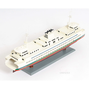 Modelo de Barco de Madera Hecho a Mano del Ferry de Washington, Maqueta de Ferry de Pasajeros, Adorno Náutico, 63.5Lx12.7Wx27.94H cm - Product Image 4