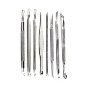 Professional Comedone <b>Blackhead</b> 8pcs Acne Pimple Blemish Extractor <b>Remover</b> Needle Reusable Waterproof Stainless Steel Care - Product Image 5