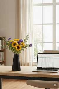 Vase moderne en fer martelé, décoration florale intérieure, style minimaliste, suspendu, durable, utilisation en extérieur, pour hôtel - Product Image 6