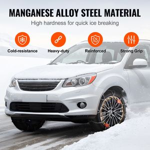 Nuove Catene da Neve Auto-Aggraffanti a Maglia Diamantata Antiscivolo in Acciaio al Manganese per Trazione d'Emergenza - Product Image 3