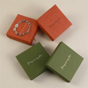 Caja de Joyería Fina con Logotipo Personalizado, Forro de Terciopelo y Cartón, Color Personalizado, Embalaje de Regalo Multitamaño para Almacenamiento de Joyas - Product Image 6