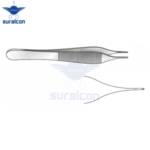 Pinzas Micro-Adson de 12 cm / 4-3/4 Pulgadas con Dientes 1:2, Instrumento Quirúrgico de Acero Inoxidable para Agarrar Tejidos - Product Image 4