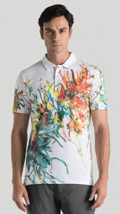 Polo personnalisé pour homme avec sublimation intégrale, col rabattu, manches courtes, polo pour homme avec sublimation personnalisée - Product Image 3