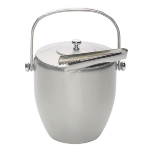 Enfriador de Cerveza Industrial con Acabado Plateado, Diseño Elegante, Cubitera para Champán con Asa, Enfriador de Vino para Fiestas - Product Image 3