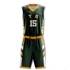 Uniformes de basket-ball unisexes personnalisés professionnels, 100% polyester, respirants, séchage rapide, grande taille, protection UV, évacuation de l'humidité - Product Image 2