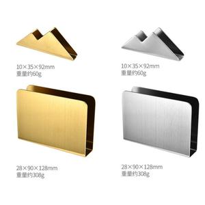Porte-serviettes nordique artisanal en fer avec base en métal – Support de mouchoirs minimaliste pour la cuisine et la salle à manger - Product Image 2