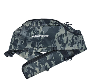 Custom Camouflage Fishing Rod <b>Bag</b> Waterproof 600D Oxford Pole Carry Case Multi Compartment Shoulder Handbag OEM Wholesale - Product Image 6