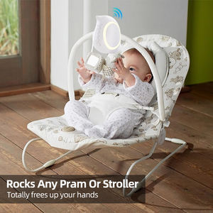 Balancín para Bebé Recargable por USB con Forma <span class=keywords><strong>de</strong></span> Pájaro, con Sonido Bluetooth, <span class=keywords><strong>Programas</strong></span> <span class=keywords><strong>de</strong></span> Vibración, Luz LED, Soporte OEM - Product Image 6