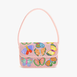 Beaded Handmade Women's Luxury Shoulder <b>Bag</b> with Zipper Closure Eco-Friendly Fashion Trendy for Daily Life - Product Image 1