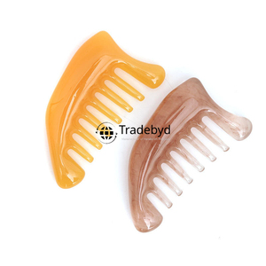 Peine de Resina de Dientes Anchos de Lujo Tradebyd, Accesorio Premium para el Cabello para Mujeres, Hombres y Salones de Belleza - Product Image 1