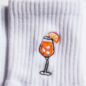 Calcetines de punto personalizados con LOGO, bordado de bebidas, antideslizantes, para mujer, uso diario, ajuste regular, con agarre para estudio de Pilates - Product Image 2