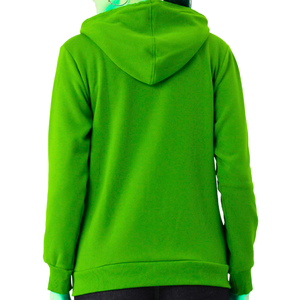 Sweat à capuche zippé en molleton de coton coupe classique pour femme, personnalisé, hiver/automne, coupe-vent, décontracté, respirant, séchage rapide, imprimé sur le devant - Product Image 4
