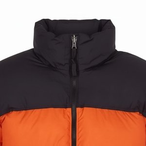 New <b>Top</b> Selling Custom Design Men's High Quality Orange With Black Down Puffer Jackets Breathable Hooded <b>Bubble</b> Jackets Outwears - Product Image 5