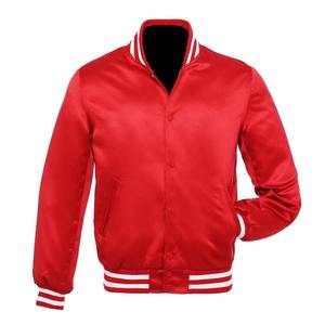 Oversized Varsity <b>Men's</b> Satin <b>Jackets</b> Wholesale Nylon Satin Varsity <b>Jackets</b> OEM Satin Varsity <b>Jackets</b> <b>For</b> <b>Men</b> - Product Image 1