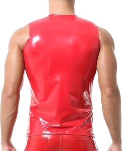 Débardeur en similicuir pour homme, débardeur décontracté à séchage rapide, débardeur de sport léger et respirant pour homme, style urbain - Product Image 2