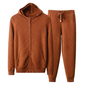 Survêtements pour hommes en marque privée avec logo personnalisé, fermeture éclair, ensembles de jogging pour hommes, ensemble 2 pièces, survêtement pour hommes - Product Image 2