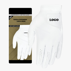 Professional Anti <b>Slip</b> Great Feel Soft Fabric White Golf Gloves Adult Outdoor and Indoor Durable Available in Genuine Leather - Product Image 5