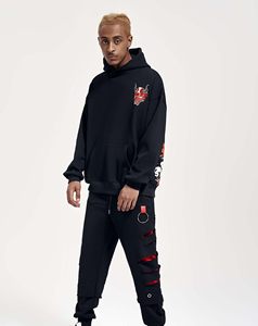 Sweat-shirt à capuche en molleton moderne brodé et imprimé en relief, écologique, avec poches, pour hommes et femmes, personnalisable, décontracté pour le quotidien - Product Image 4