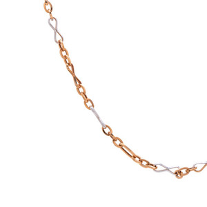 Cadena de oro rosa de 18 quilates para hombre, 7.690 g, tamaño regular, collar de oro real para caballeros, cadena de eslabones de lujo para hombre, joyería fina, elegante accesorio para el cuello. - Product Image 3