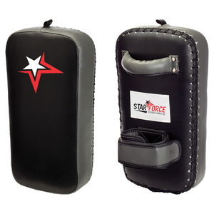 Boxing Training Kick <b>Pads</b> Curved Arm <b>Pad</b> MMA <b>Focus</b> Muay Thai Punch Shield Kicking PU Leather Adjustable Hook Loop Closure - Product Image 3