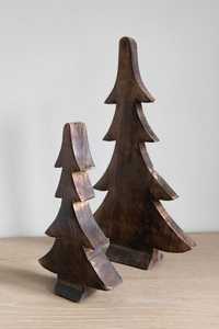 Décoration de Noël en bois écologique faite à la main, taille personnalisable, ornement de table pour la décoration de la maison - Product Image 3