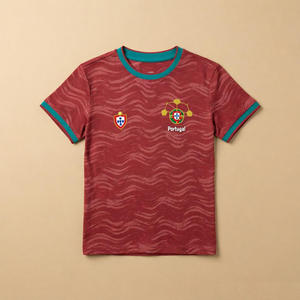 Camiseta Personalizada de la Copa Mundial de Fútbol 2026 para Niños, Impresión Digital del Equipo Nacional, Secado Rápido, Transpirable, Manga Corta, Informal - Product Image 1