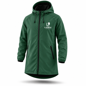 Custom Kids Waterproof Swim Parka Jacket with Hood | Windproof Fleece Lined Long Changing <b>Robe</b> <b>Coat</b> for Swimming Surfing & Beach - Product Image 2
