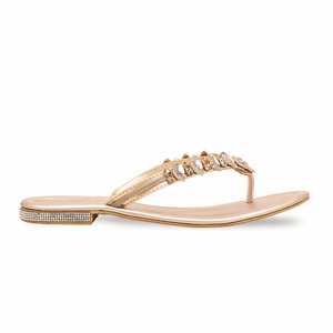 Golden FN0777 <b>Heeled</b> <b>Sandals</b> Elegant and Fancy Chappal - Product Image 4