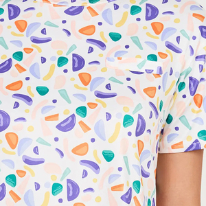 Ensembles imprimés chemises et shorts pour femmes, jogging, sublimation, coton, polyester, 2 pièces, décontractés et tendance, vêtements de sport pour l'extérieur - Product Image 5