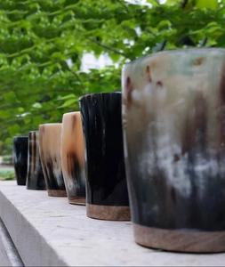 Handmade Best Quality Buffalo Drinking Horn Shot Glass Unique Carved Viking Animal Style Cup for Home Decoration Natural <b>Crafts</b> - Product Image 3