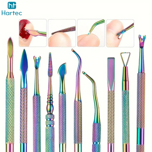 Factory Price Professional Stainless Steel Manicure and Pedicure Set Sharp <b>Nail</b> <b>File</b> Cuticle Pusher Salon Quality Kit - Product Image 3