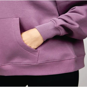 Ensemble de jogging pour femme à capuche, couleur unie, haut court à manches longues, pantalon long décontracté, 2 pièces, tricoté pour l'hiver, 100 % coton molletonné, séchage rapide - Product Image 5