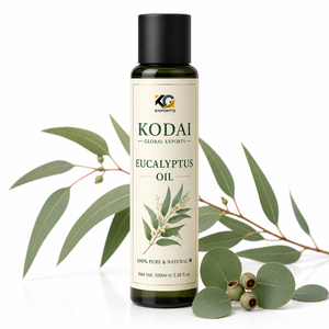 Huile d'eucalyptus Kodai 100% pure, naturelle et essentielle pour les soins de la peau et l'aromathérapie - Product Image 1