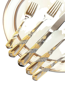 Vente en gros de fourchettes à dessert vintage en acier inoxydable avec manche en bois, ensemble d'ustensiles de cuisine et de table pour la maison et les restaurants - Product Image 6