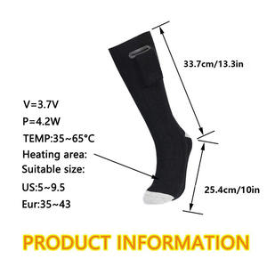 High Quality Customizable Winter Sports Cotton Crew <b>Socks</b> Lightweight Quick Dry Eco-Friendly Breathable Liner Comfortable Smooth - Product Image 2