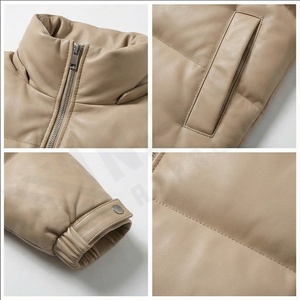 Vêtements pour hommes en coton rembourré à col montant, grande taille, veste d'hiver pour hommes, doudoune, veste matelassée, duvet de canard - Product Image 4