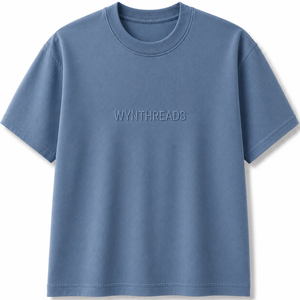 T-shirts décontractés en coton tricoté unisexe pour hommes avec logo brodé personnalisé en gros, impression par transfert thermique - Product Image 1