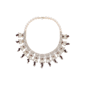 Ensemble de colliers ras du cou de créateur avec perles en pierre autrichienne scintillante - 10575614RD Accessoire élégant et tendance - Product Image 2
