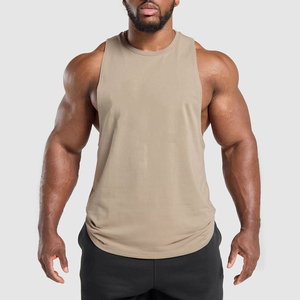 Débardeurs de sport respirants en coton pour hommes, sans manches, pour l'entraînement, débardeurs musclés, t-shirts sans manches d'été - Product Image 1